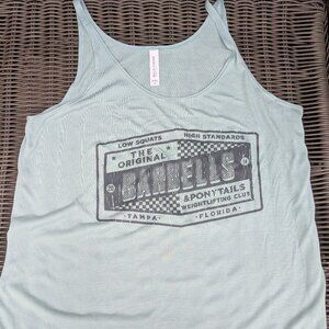 Barbells And Ponytails " Tampa Logo" Flowy Tank Top Sz M NEW